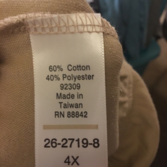 𝅺ROMANS Womens tan/brown shorts 4x A-14 - Picture 4 of 4